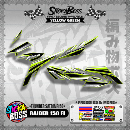 RAIDER 150 Fi DECALS ( THUNDER SATRIA F150 )【WITH FREEBIES】