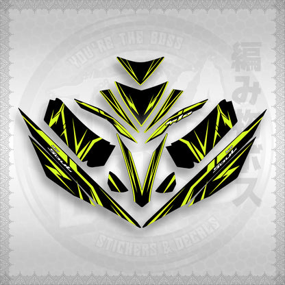 STICKER DECALS for MIO 4 (MIRGADE) By STICKABOSS (SOFIE LAMINATED WATERPROOF)