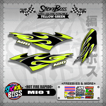 MIO 1 DECALS ( HOT FIRE RAPIDO )【WITH FREEBIES】