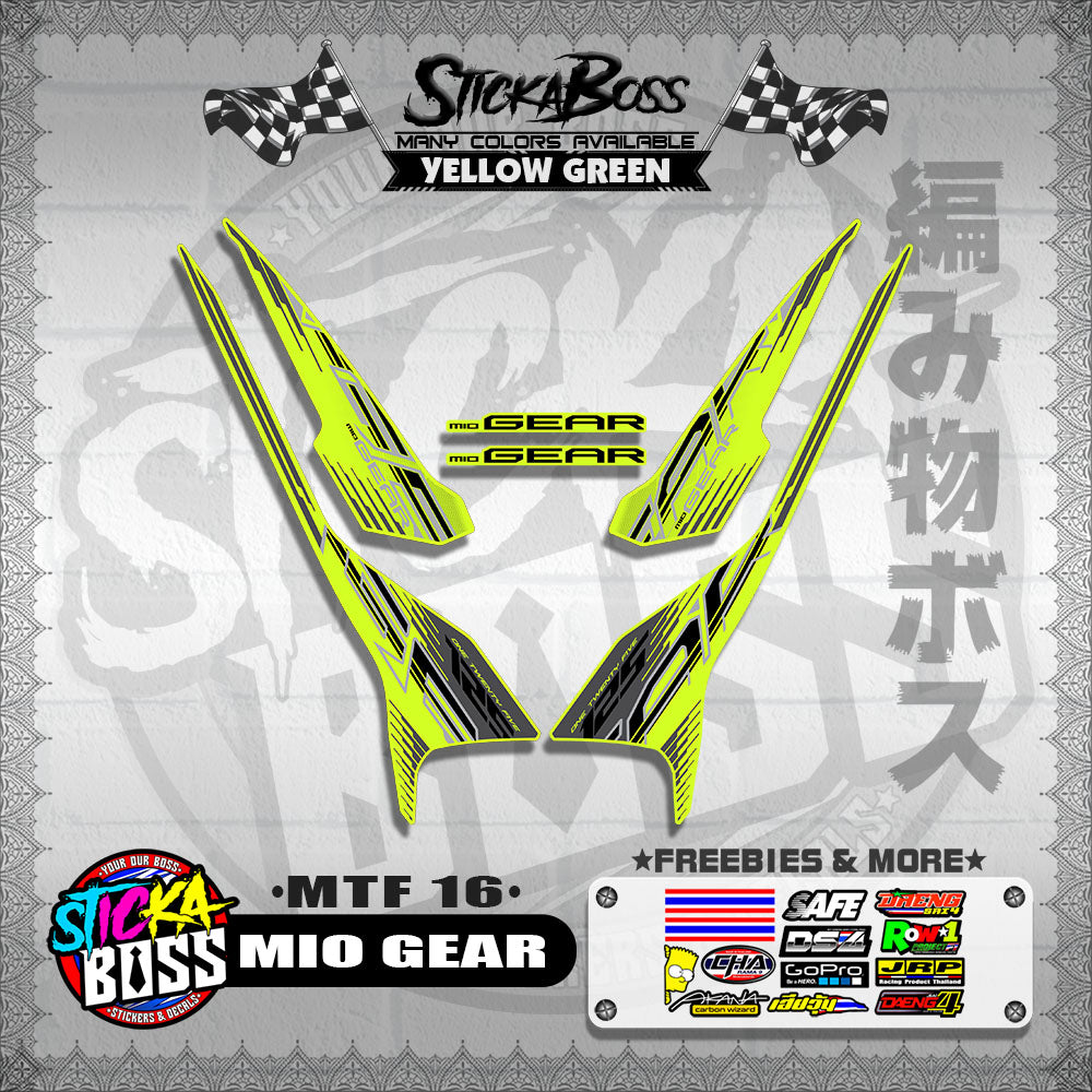 MIO GEAR DECALS ( MTF 16 )【WITH FREEBIES】