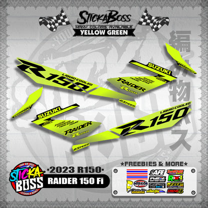 RAIDER 150 Fi DECALS ( 2023 R150 )【WITH FREEBIES】