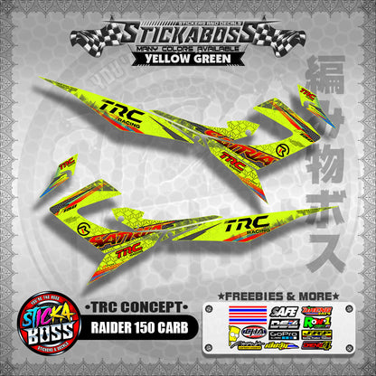 RAIDER 150 CARB STICKER DECALS ( TRC CONCEPT SATRIA )【WITH FREEBIES】