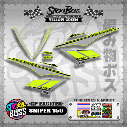 SNIPER 150 STOCK DECALS ( GP EXCITER )【WITH FREEBIES】