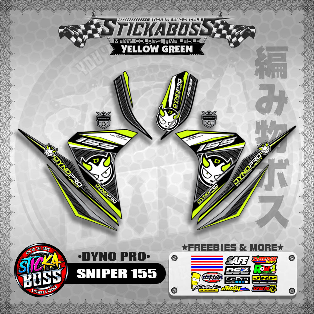 SNIPER 155 STICKER DECALS ( DYNO PRO )【WITH FREEBIES】