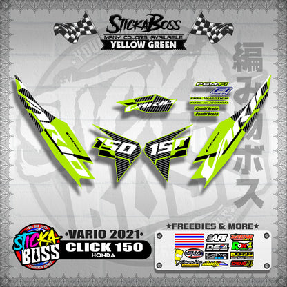 CLICK 150 V2 DECALS ( VARIO 2021 )【WITH FREEBIES】