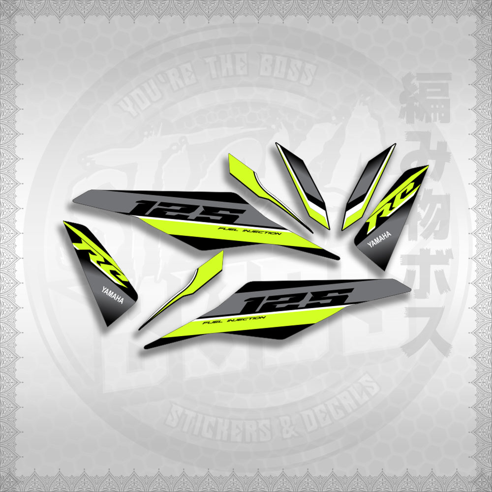 MIO I 125 M3 DASH RC EDITION STICKER DECALS By STICKABOSS (SOFIE LAMINATED WATERPROOF)