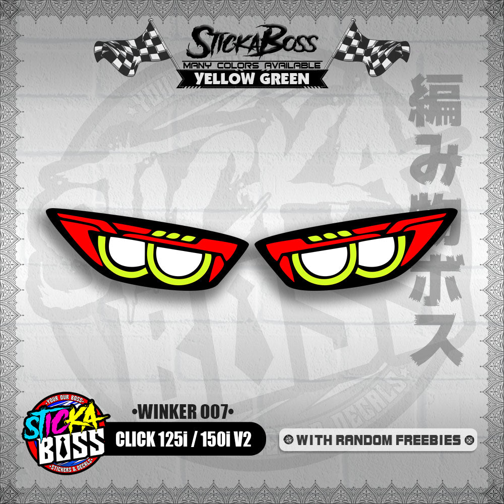CLICK 125i / 150i V2 (WINKER 007) TRANSPARENT【WITH FREEBIES】