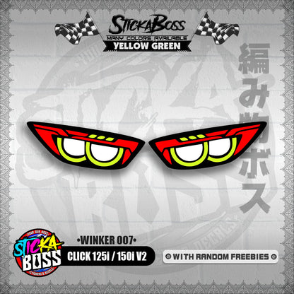 CLICK 125i / 150i V2 (WINKER 007) TRANSPARENT【WITH FREEBIES】