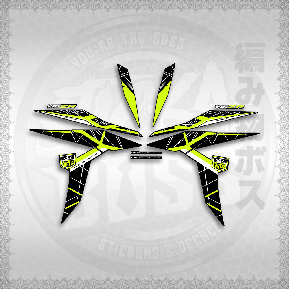 STICKER DECALS for SNIPER 155 MALAYSIAN (S155MICIY16) By STICKABOSS (SOFIE LAMINATED WATERPROOF)