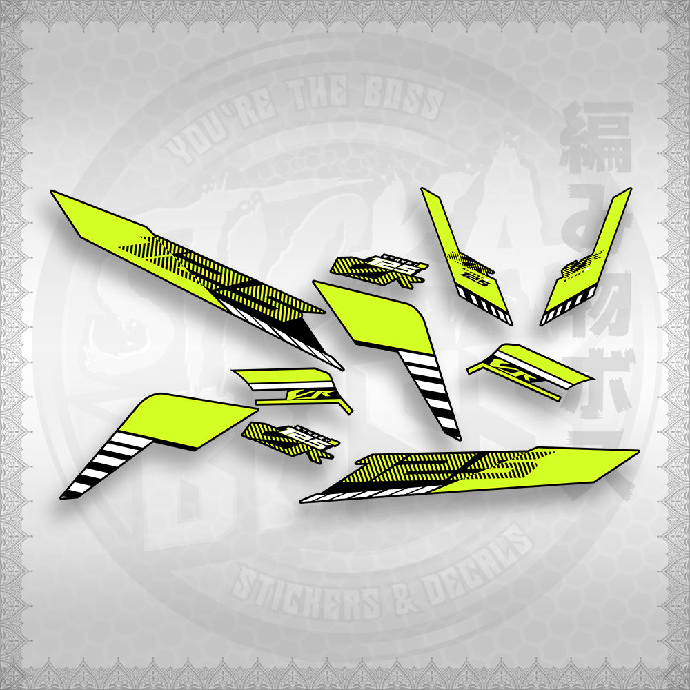 STICKER DECALS for CLICK 125 V3 (CV3VRSTDE) By STICKABOSS (SOFIE LAMINATED WATERPROOF)