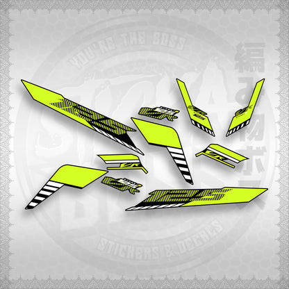 STICKER DECALS for CLICK 125 V3 (CV3VRSTDE) By STICKABOSS (SOFIE LAMINATED WATERPROOF)