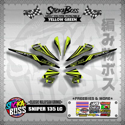 SNIPER 135 LC DECALS ( CLASSIC MALAYSIAN GRUNGE )【WITH FREEBIES】