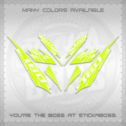 PCX 150 160 INDO FOR WHITE DECALS (2026 NEW 08 DESIGN) STICKER DECALS By STICKABOSS