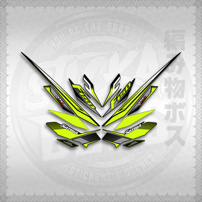 STICKER DECALS for RAIDER 150 FI THAI (RFISATH03DE) By STICKABOSS (SOFIE LAMINATED WATERPROOF)