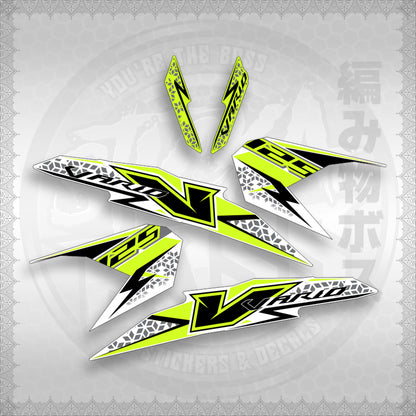 STICKER DECALS for CLICK 125 V3 MALAY/INDO CONCEPT (CV3FOWHSTSTVAA29) By STICKABOSS (SOFIE LAMINATED)
