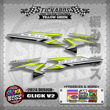 CLICK V2 STOCK DECALS ( 2024 DESIGN )【WITH FREEBIES】