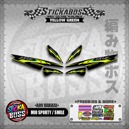 MIO SPORTY  SMILE INDO STICKER DECALS ( A9 VARIASI )【WITH FREEBIES】