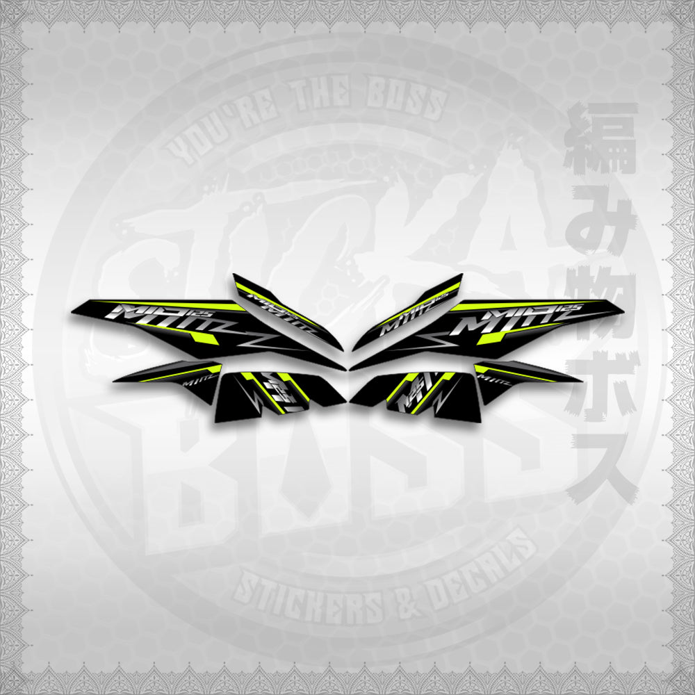 STICKER DECALS for MIO I 125 M3 INDO (MIRSTMIZ) By STICKABOSS (SOFIE LAMINATED WATERPROOF)
