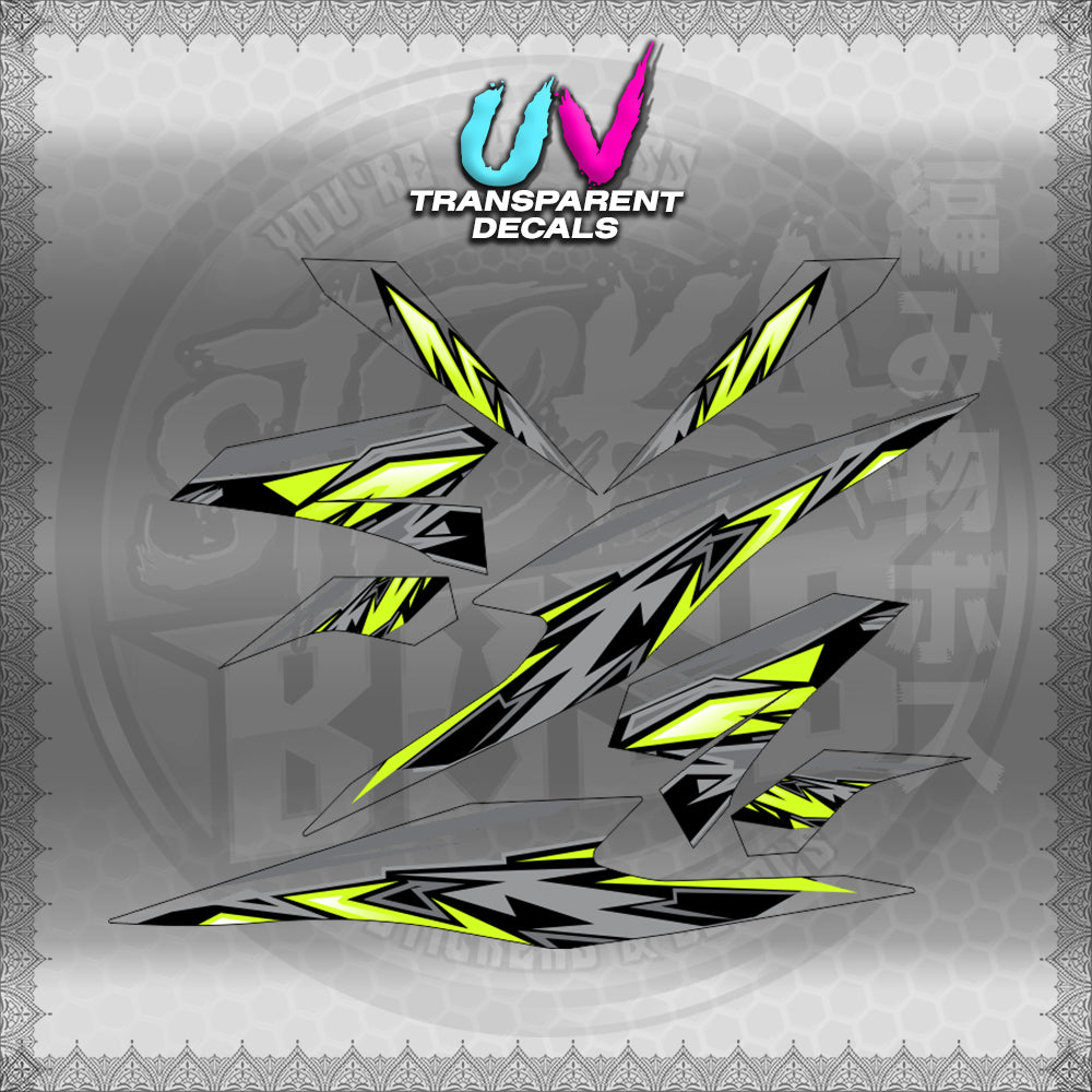 TRANSPARENT BEAT 110 V3 INDO-MALAY CONCEPT (STRIPING MOTIF DESIGN) STICKER DECALS for STICKABOSS