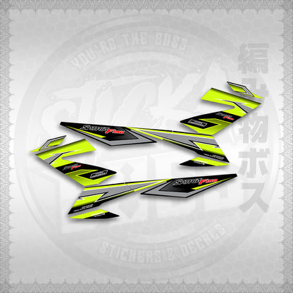 STICKER DECALS for RAIDER 150 FI THAI (RFIGRCUST03) By STICKABOSS (SOFIE LAMINATED WATERPROOF)