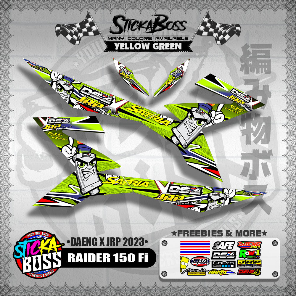 RAIDER 150 Fi DECALS ( DAENG x JRP 2023 )【WITH FREEBIES】