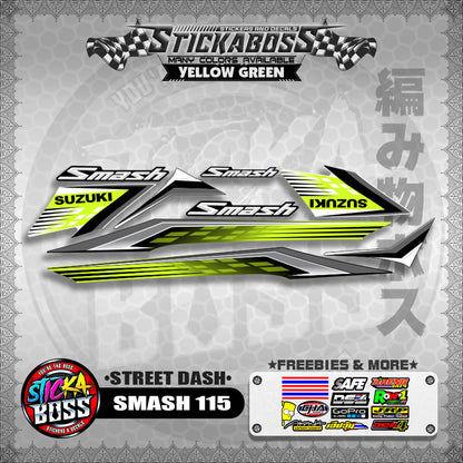 SMASH 115 STICKER DECALS ( STREET DASH )【WITH FREEBIES】