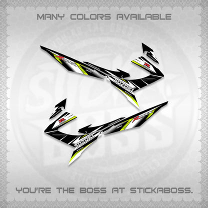 RAIDER 150 REBORN CARB DECALS (S-1 RACING) STICKER DECALS BY STICKABOSS
