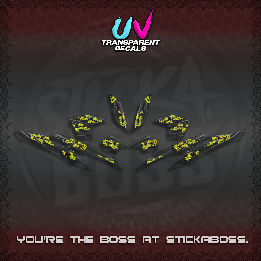 CLICK 125 V2 UV TRANSPARENT DECALS (2026 NEW SAKURA WIND)STICKER DECALS By STICKABOSS