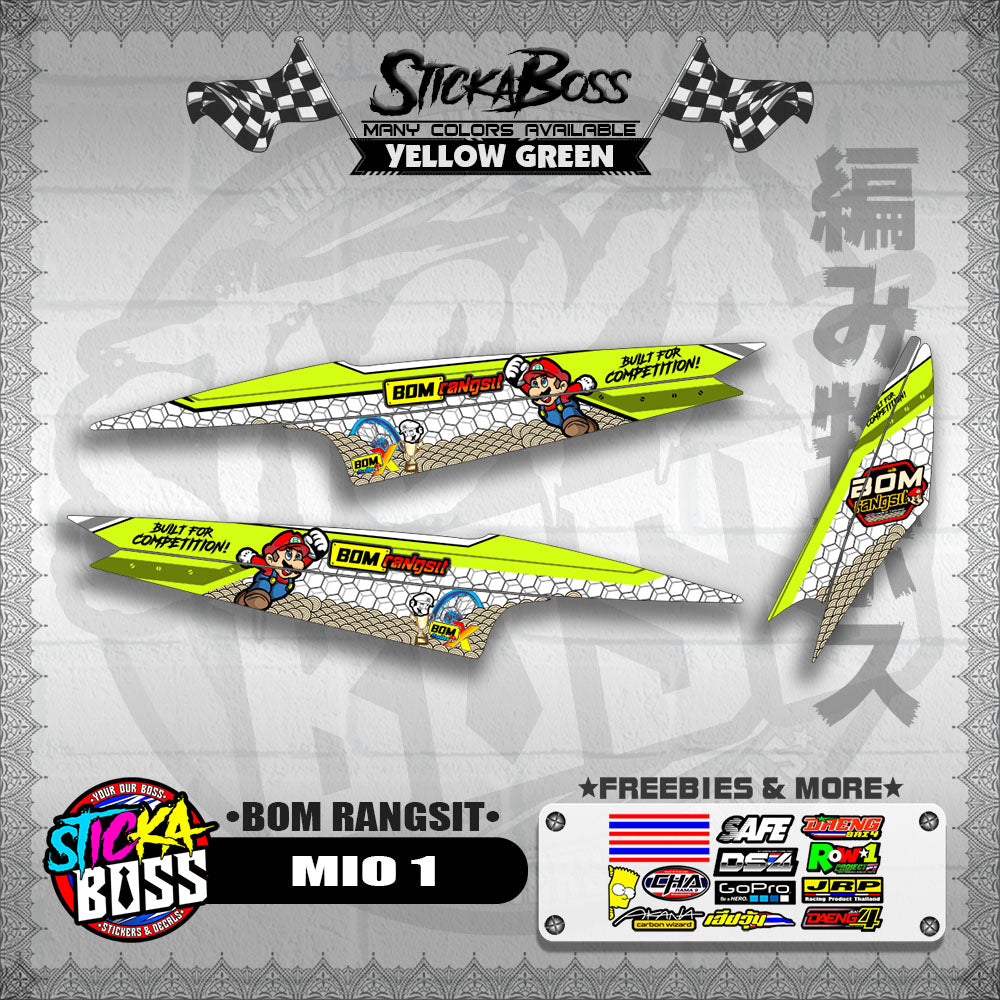 MIO 1 INDO DECALS ( BOM RANGSIT )【WITH FREEBIES】