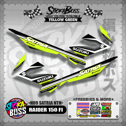RAIDER 150 FI DECALS ( N09 SATRIA NTN )【WITH FREEBIES】