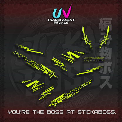 【PREMIUM UV PRINT】AEROX V1 MALAY CONCEPT ( TRANSPARENT NVX STARLIGHT ) STICKER DECALS By STICKABOSS