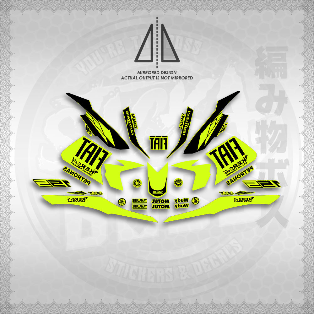 STICKER DECALS for SNIPER 155 (S155FIBIBI) By STICKABOSS (SOFIE LAMINATED WATERPROOF)