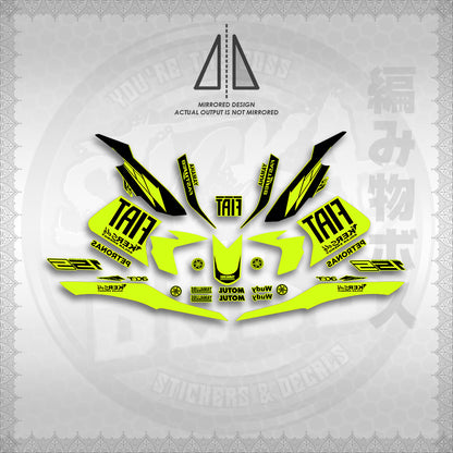 STICKER DECALS for SNIPER 155 (S155FIBIBI) By STICKABOSS (SOFIE LAMINATED WATERPROOF)