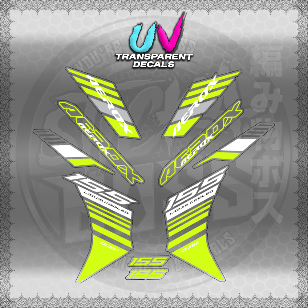 【PREMIUM UV PRINT】TRANSPARENT AEROX V3 ALPHA TURBO INDO (AV3BAST)【WITH FREEBIES】