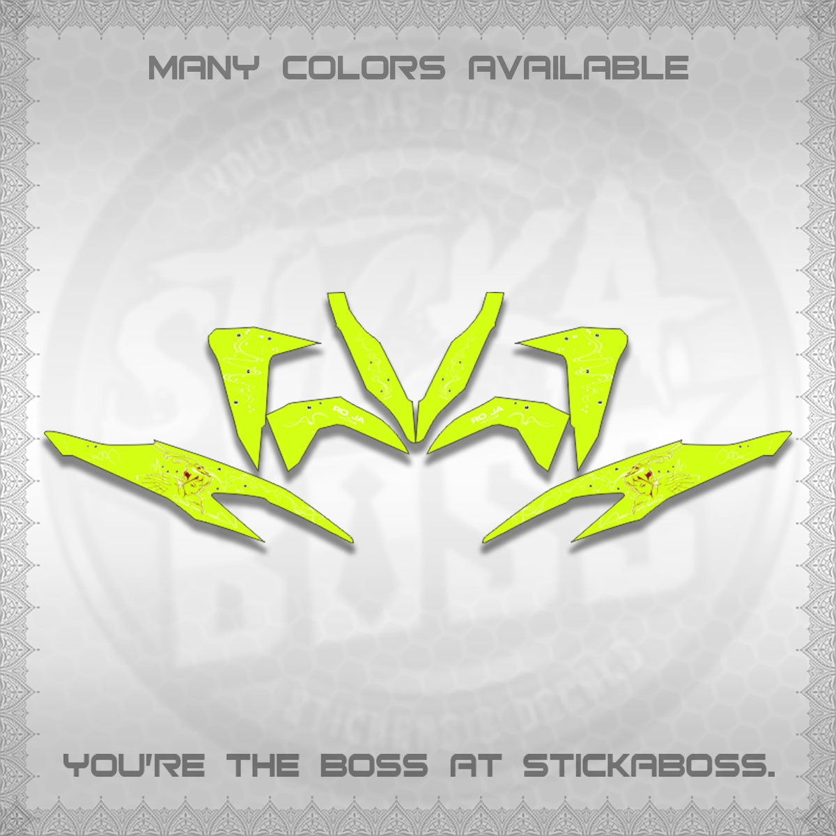 CLICK V2 DECALS (2F&2F 2026 DESIGN)STICKER DECALS BY STICKABOSS