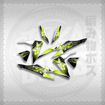 STICKER DECALS for CLICK V2 (CV220VA3) By STICKABOSS (SOFIE LAMINATED WATERPROOF)