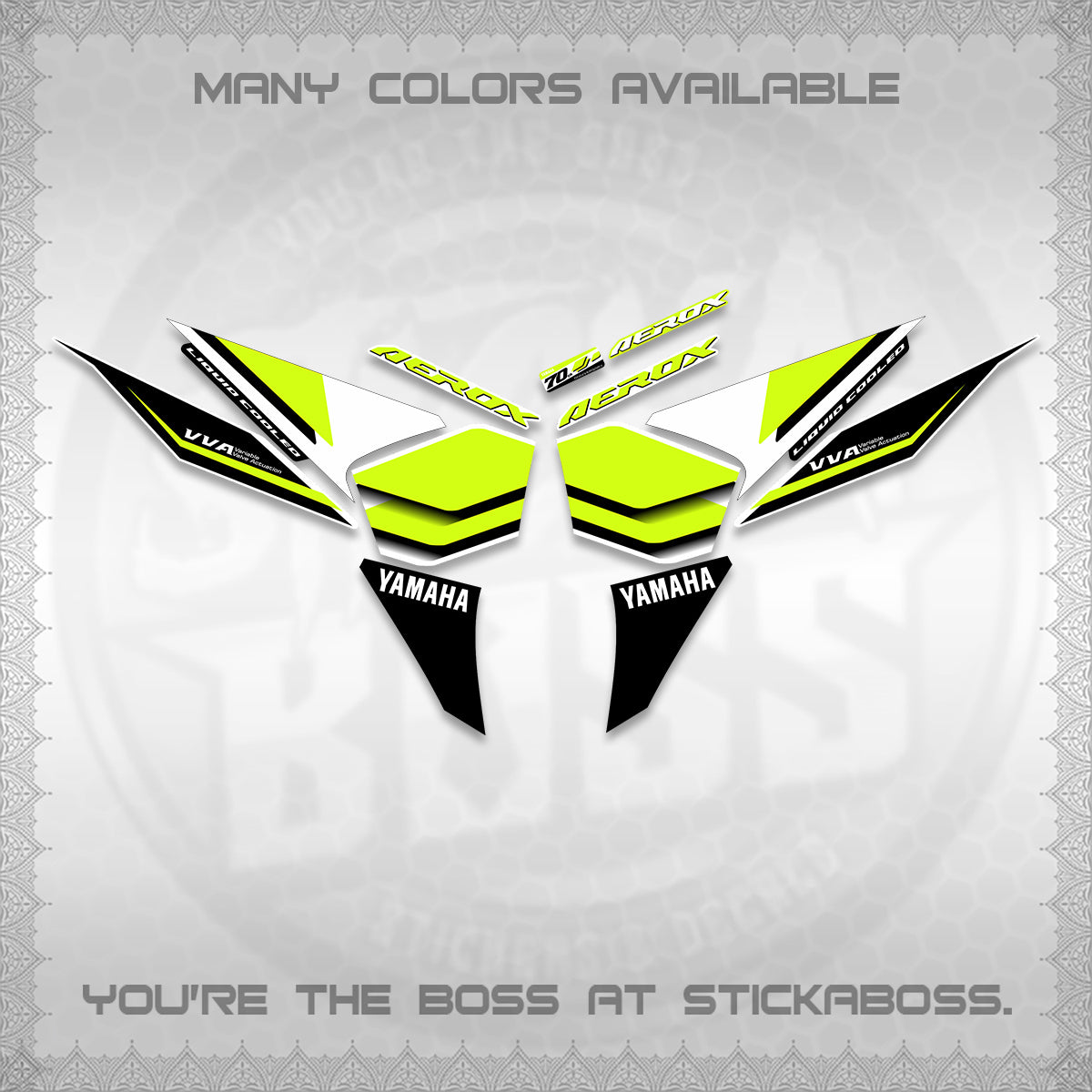 AEROX V3 DECALS (70TH ANNIVERSARY DESIGN) STICKER DECALS By STICKABOSS (Copy) (Copy) (Copy) (Copy) (Copy) (Copy)