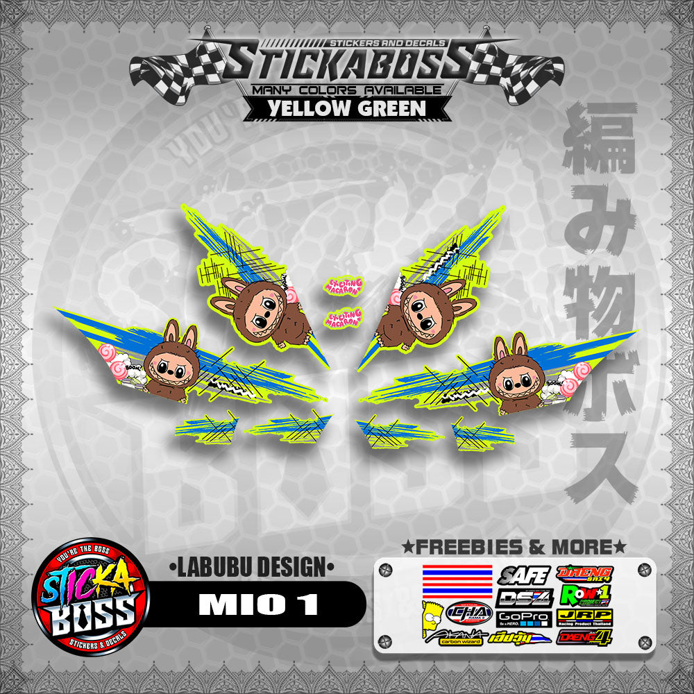 MIO 1 STICKER DECALS ( LABUBU DESIGN )【WITH FREEBIES】