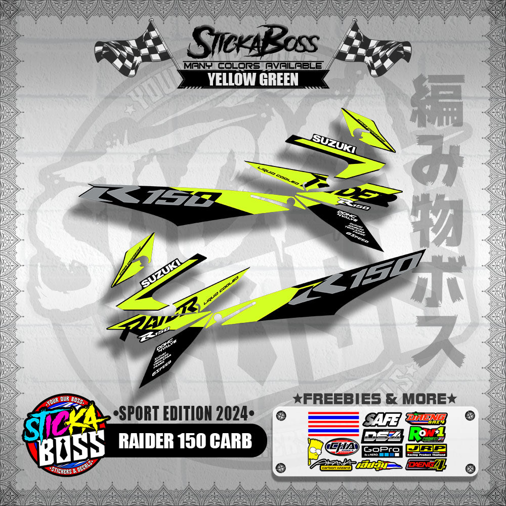 RAIDER 150 CARB DECALS ( SPORT EDITION 2024 )【WITH FREEBIES】