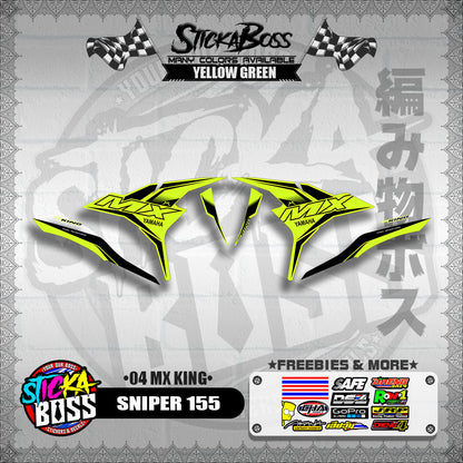 SNIPER 155 DECALS ( 04 MX KING )【WITH FREEBIES】