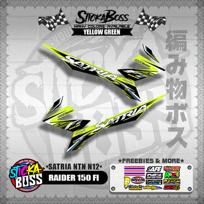 RAIDER 150 FI DECALS ( SATRIA NTN N12 )【WITH FREEBIES】