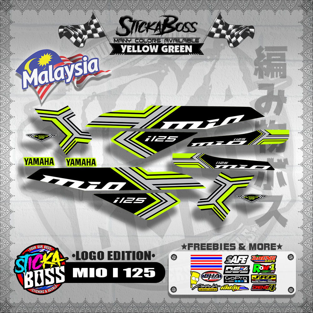 MIO I 125 MALAYSIAN DECALS ( LOGO EDITION )【WITH FREEBIES】