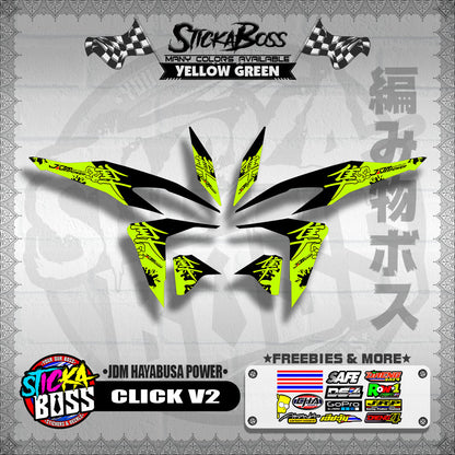 CLICK V2 DECALS ( JDM HAYABUSA POWER )【WITH FREEBIES】