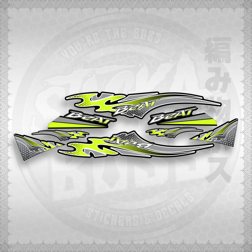 BEAT Fi V2 THAI CONCEPT ( FIERY EDGE ) STICKER DECALS By STICKABOSS