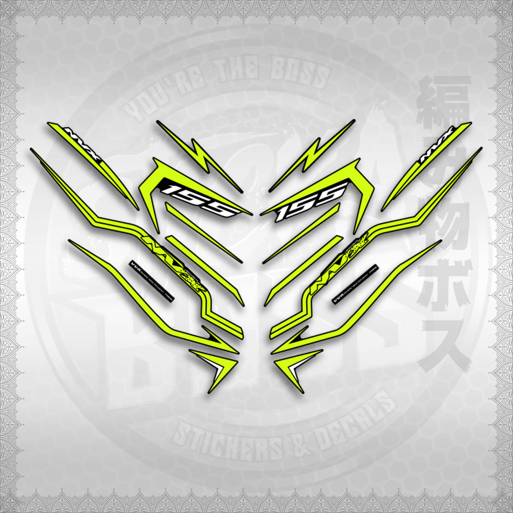 STICKER DECALS for AEROX V3 ALPHA TURBO INDO (AV3STTIRA) By STICKABOSS (SOFIE LAMINATED WATERPROOF)