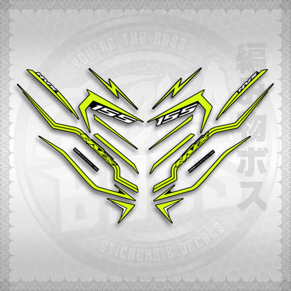 STICKER DECALS for AEROX V3 ALPHA TURBO INDO (AV3STTIRA) By STICKABOSS (SOFIE LAMINATED WATERPROOF)