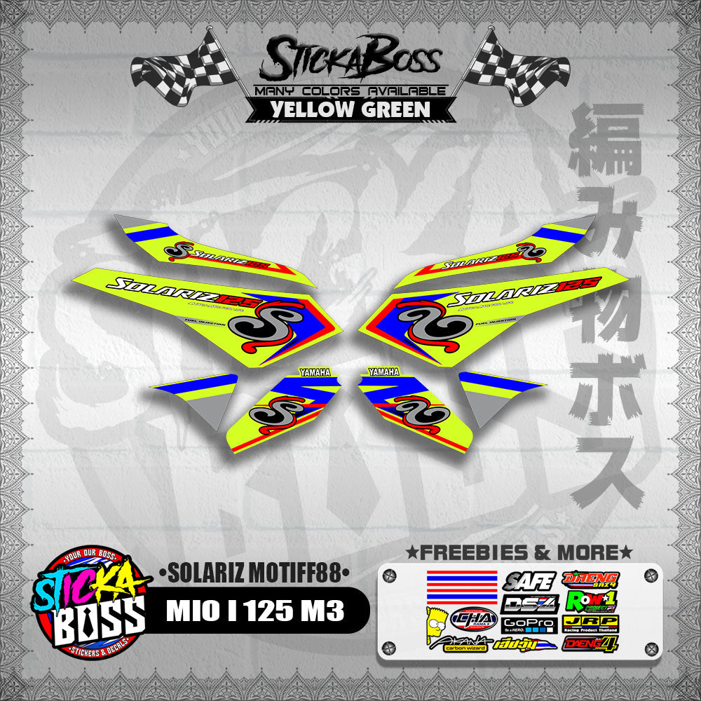 MIO I 125 M3 DECALS ( SOLARIZ MOTIFF88 )【WITH FREEBIES】