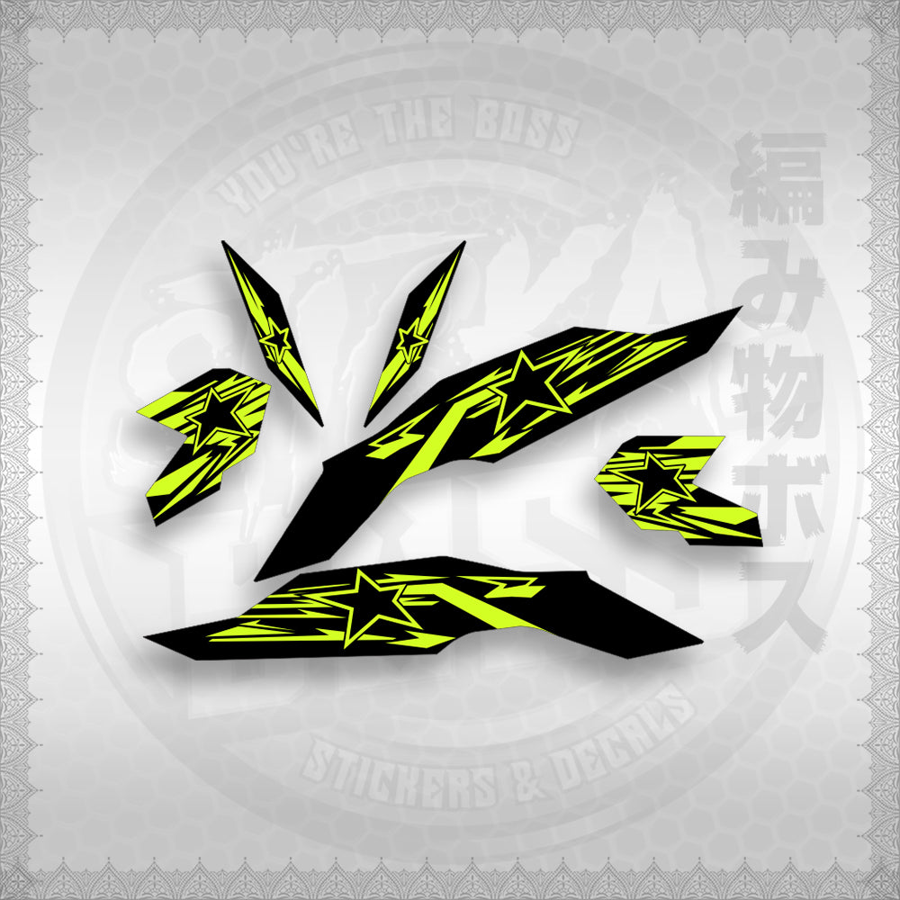 STICKER DECALS for CLICK V3 (CV3VRSTST) By STICKABOSS (SOFIE LAMINATED WATERPROOF)