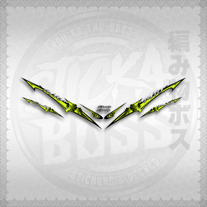 STICKER DECALS for MIO SPORT / MIO 1 (MSPSHEDCL) By STICKABOSS (SOFIE LAMINATED WATERPROOF)