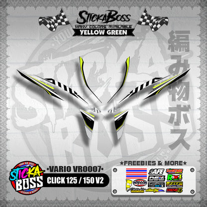 CLICK 125 / 150 V2 DECALS ( VARIO VR0007 )【WITH FREEBIES】